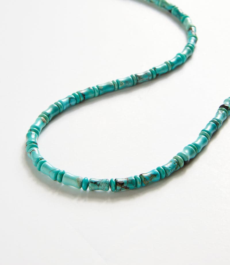 Beaded Turquoise Stone Necklace