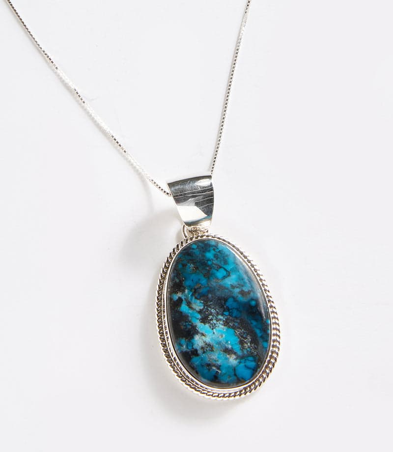 Silver Cloud Mountain Turquoise Necklace