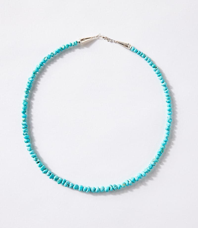 Single Strand Lone Mountain Turquoise Necklace