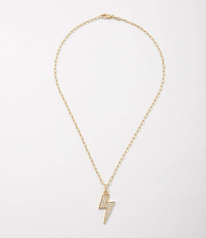 Pavé Lightning Bolt Necklace