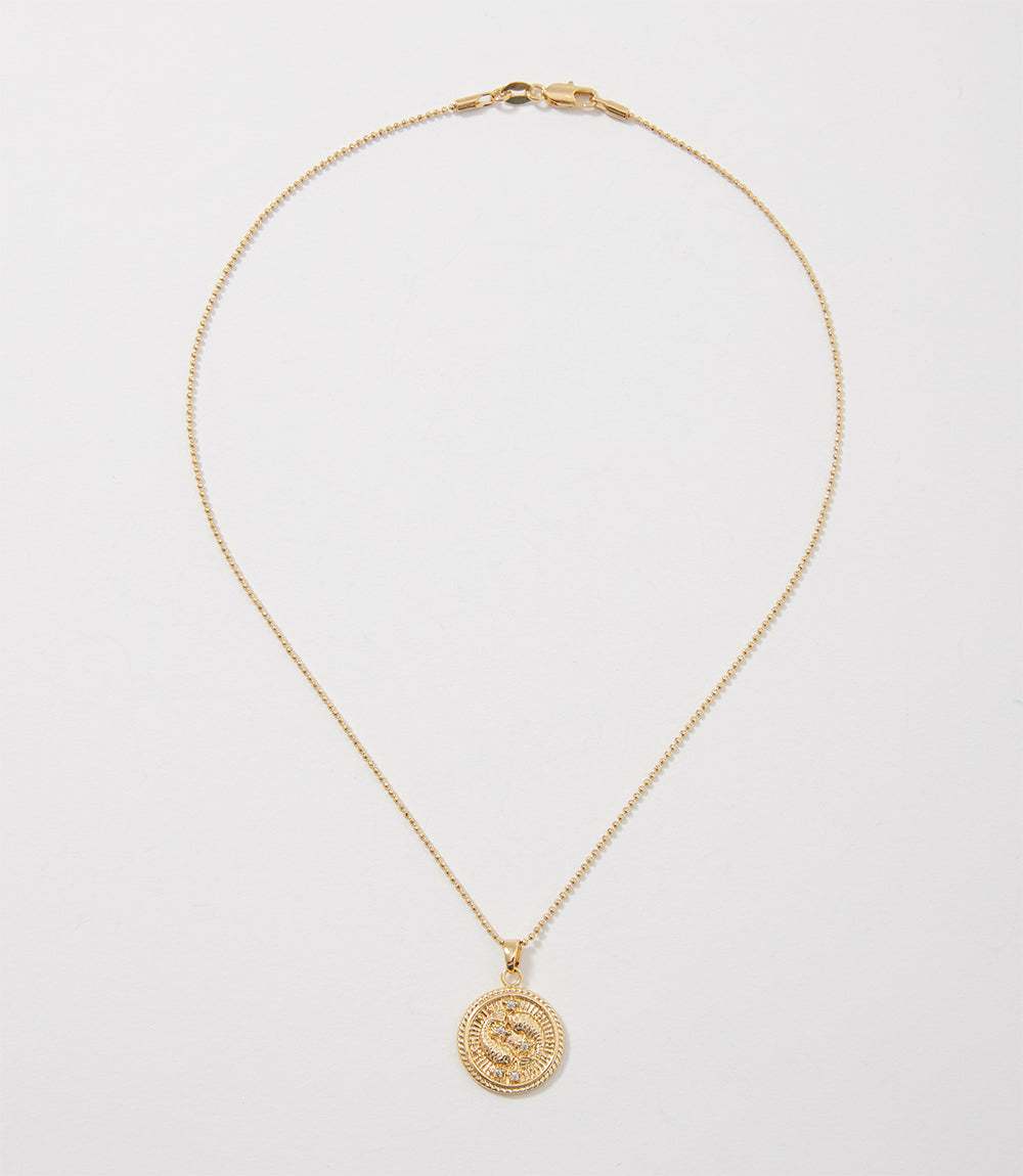 Pisces Coin Necklace
