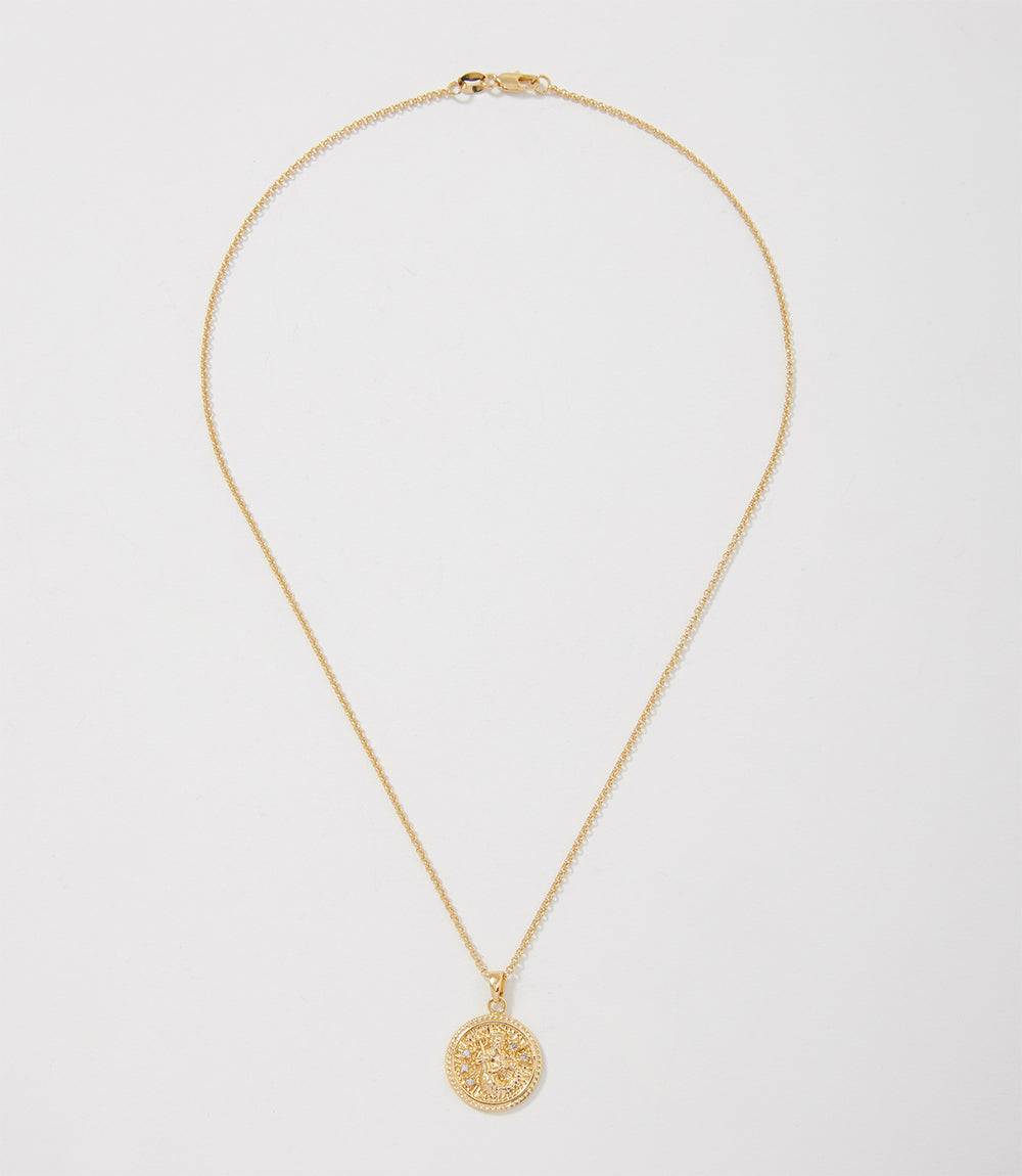 Aquarius Coin Necklace