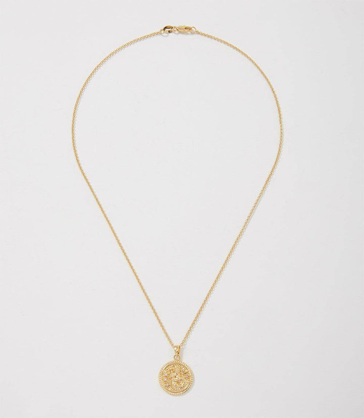 Aquarius Coin Necklace