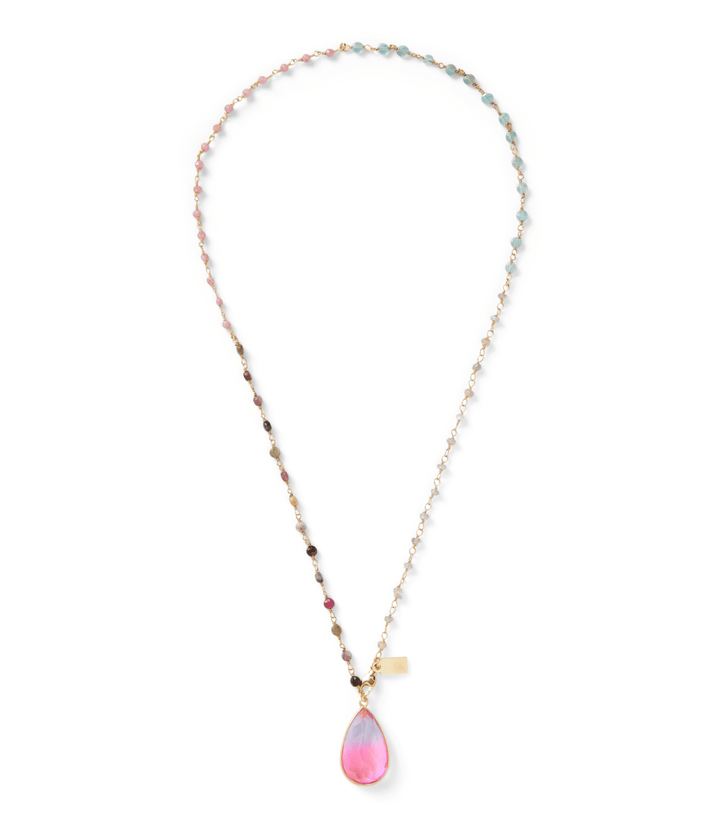 Teardrop Gemstone Necklace