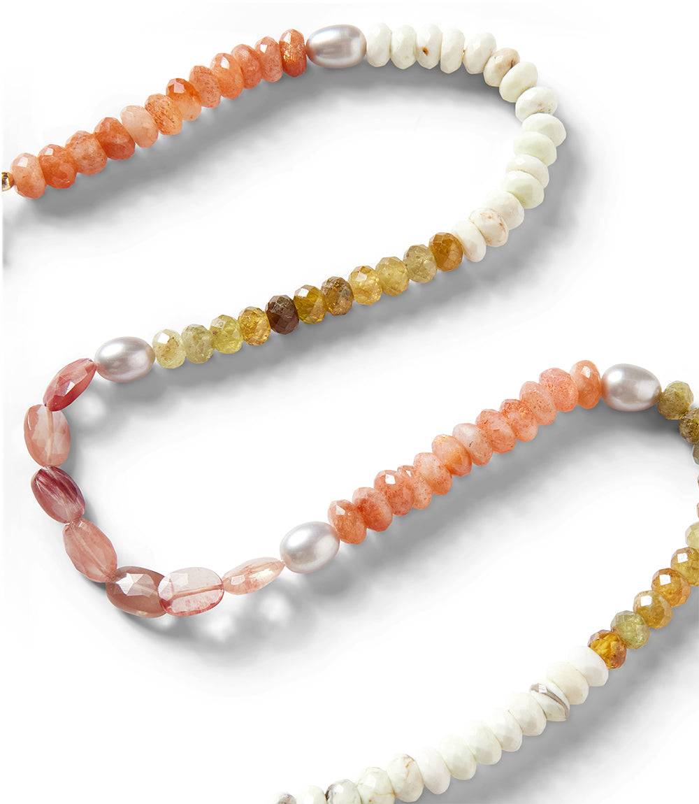Beaded Gemstone Necklace