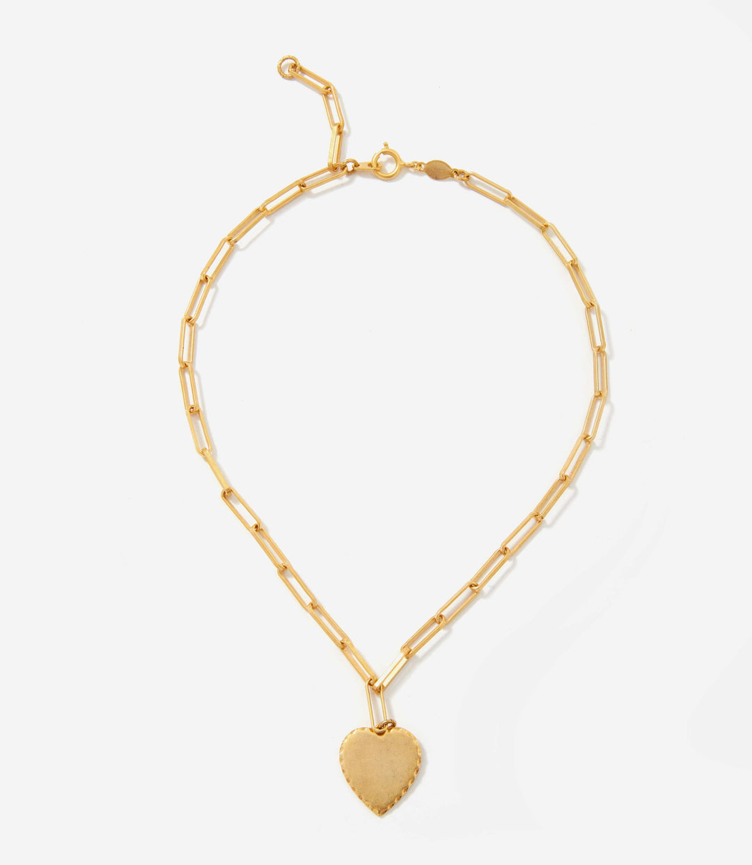 Heart Disc Necklace