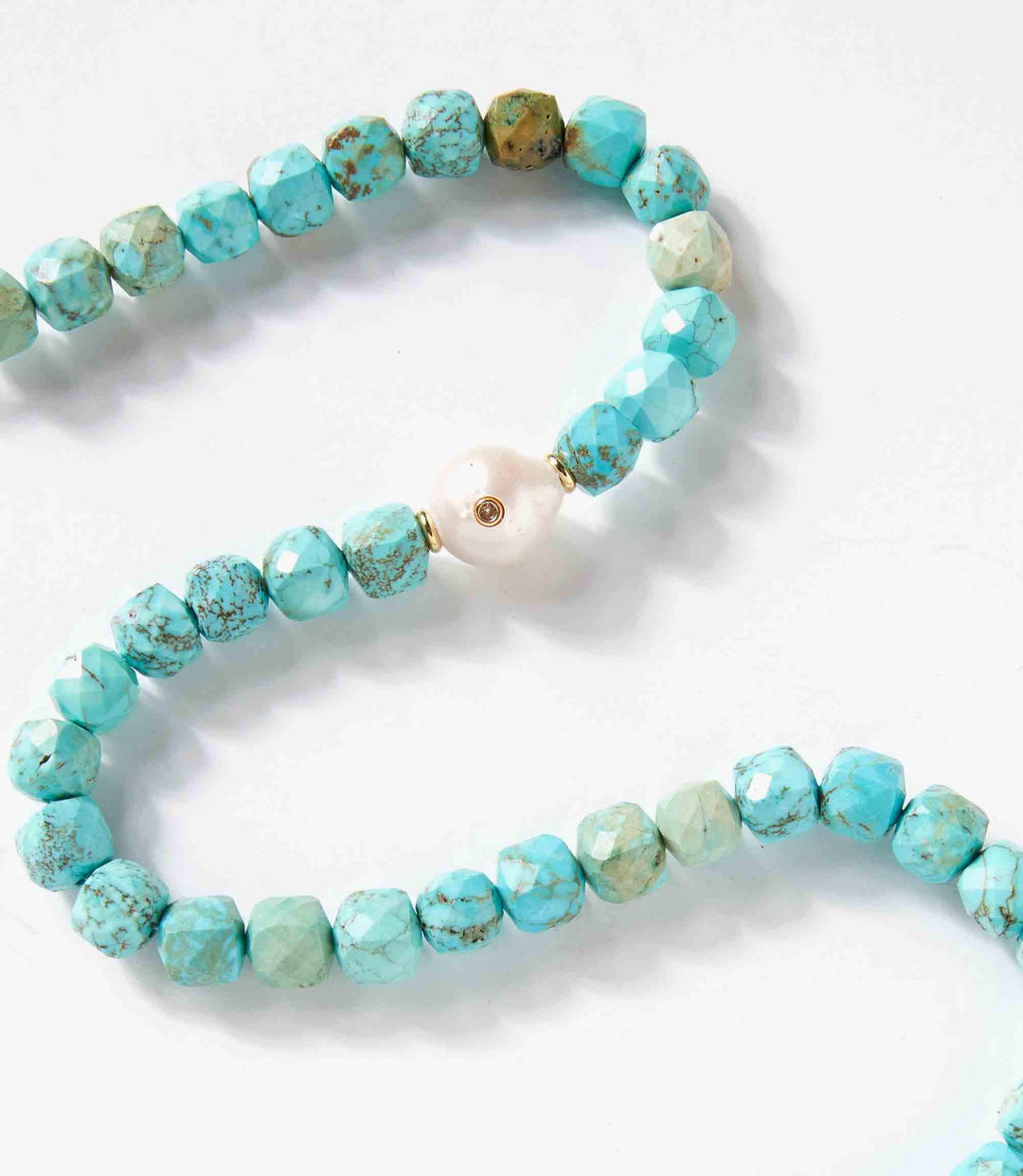 Turquoise And Pearl Necklace