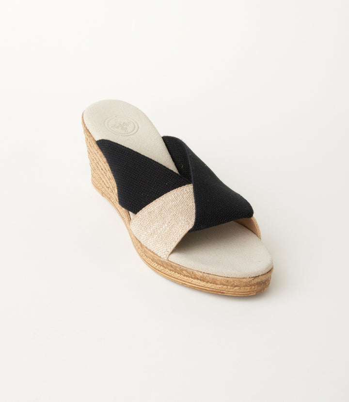 Charleston Shoes Porter Two-Tone Wedge Sandals