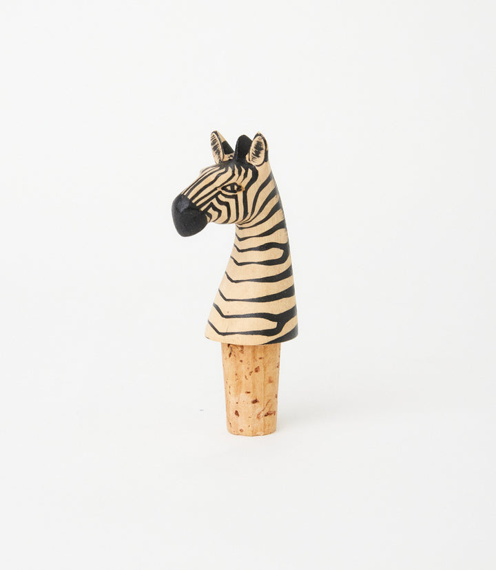 Zebra Bottle Stopper