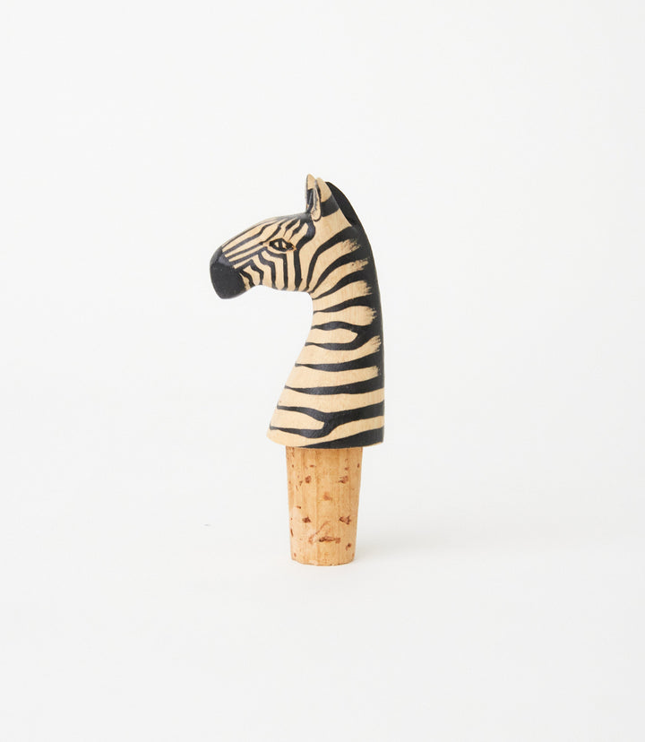 Zebra Bottle Stopper
