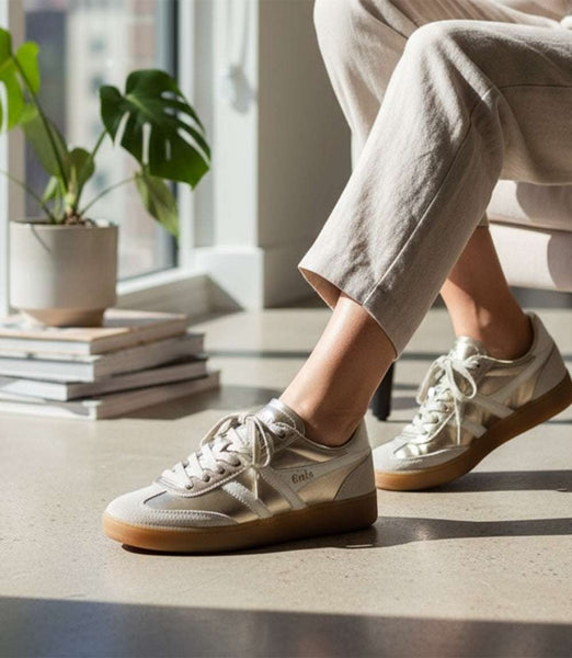 GOLDEN  PEINT SNEAKERS スニーカー 35サイズ Gola Viper Metallic Sneakers - Stylish Gold Finish with Comfort