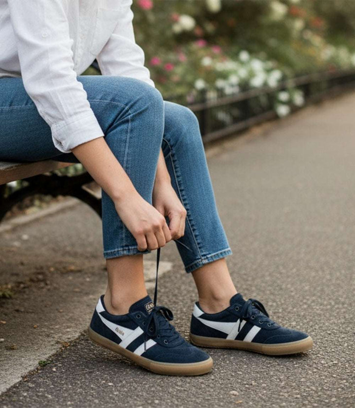 Gola Badminton Suede Plimsoll Sneakers