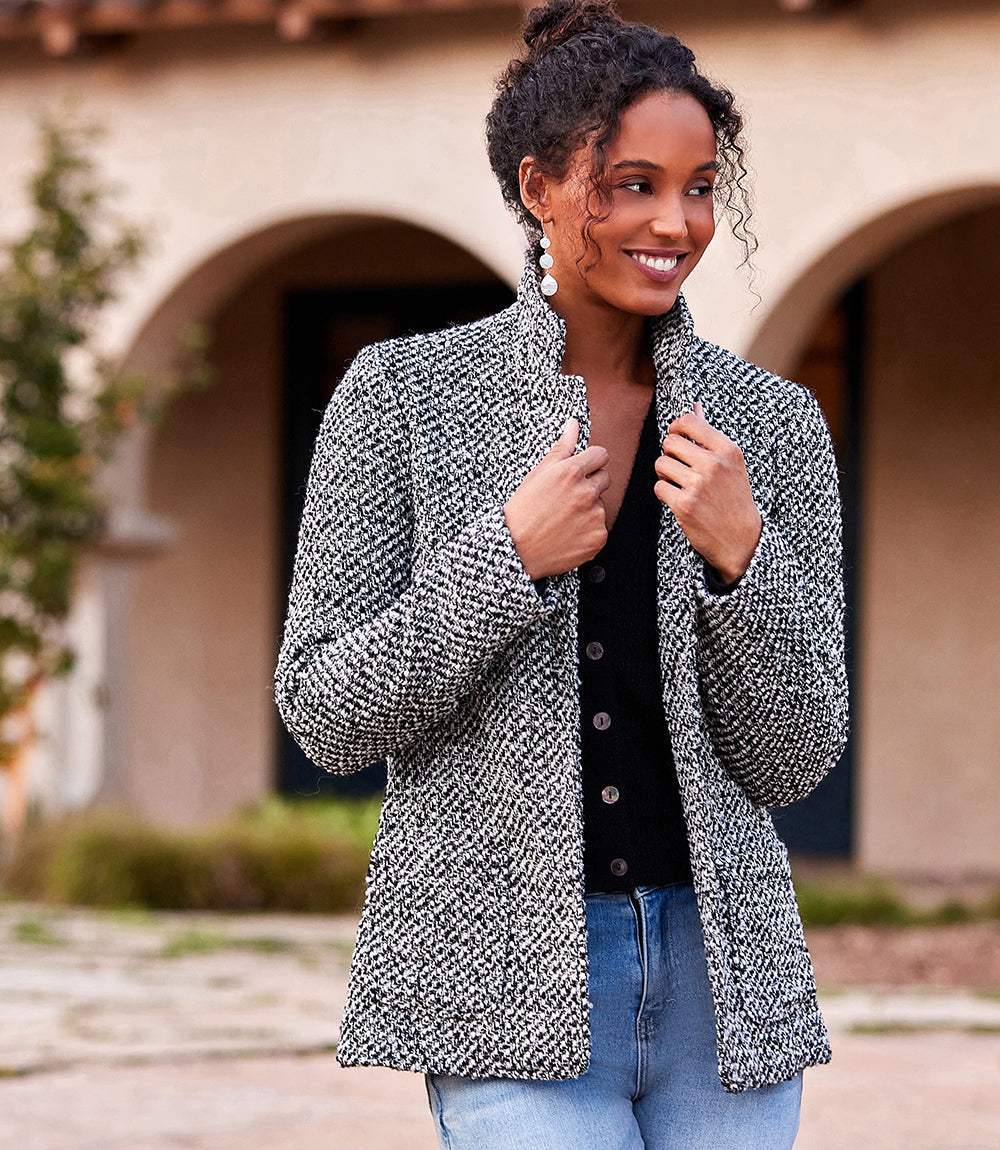 Petite Size Tweed Blazer