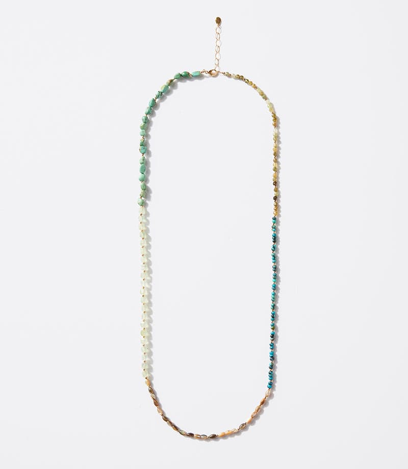 Chan Luu Gemstone And Pearl Necklace