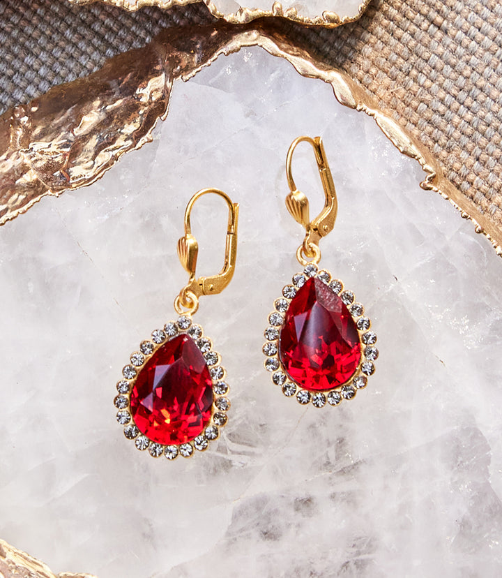 Teardrop Crystal Earrings