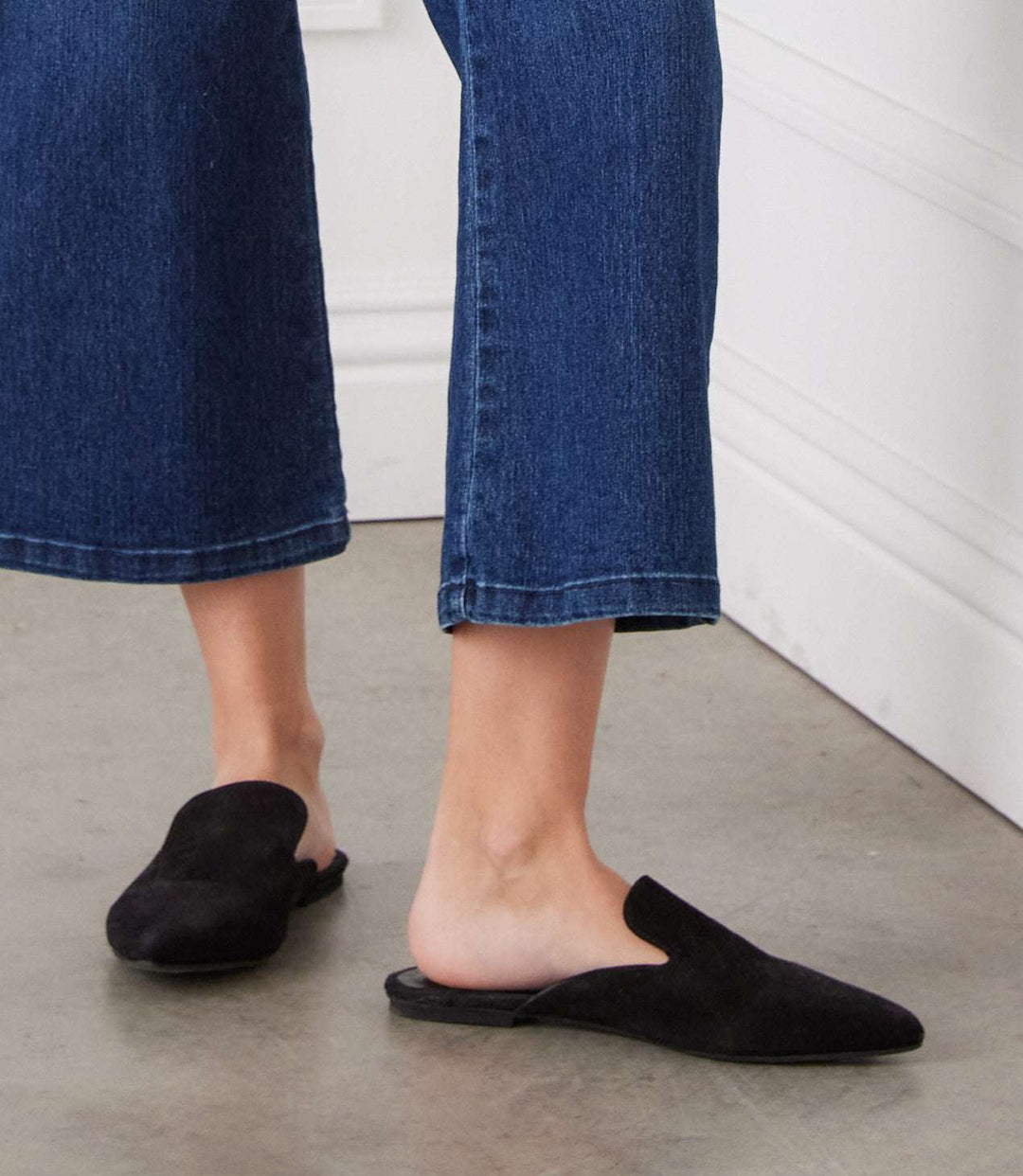 Suede Leather Mules