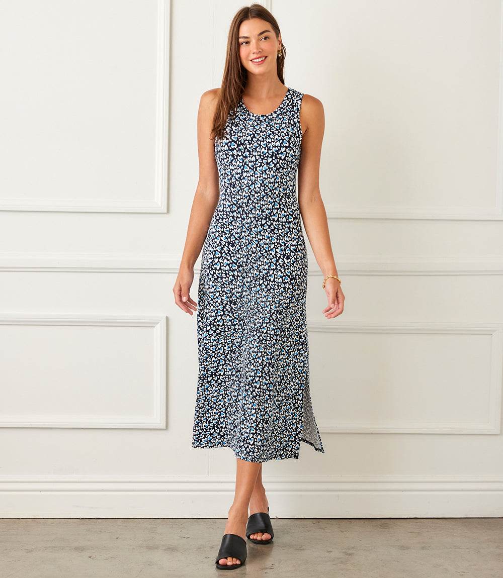 Sleeveless Side Slit Midi Dress Modern, Comfortable & Stylish Karen Kane Sleeveless Side Slit Midi Dress Modern, Comfortable & Stylish Karen Kane