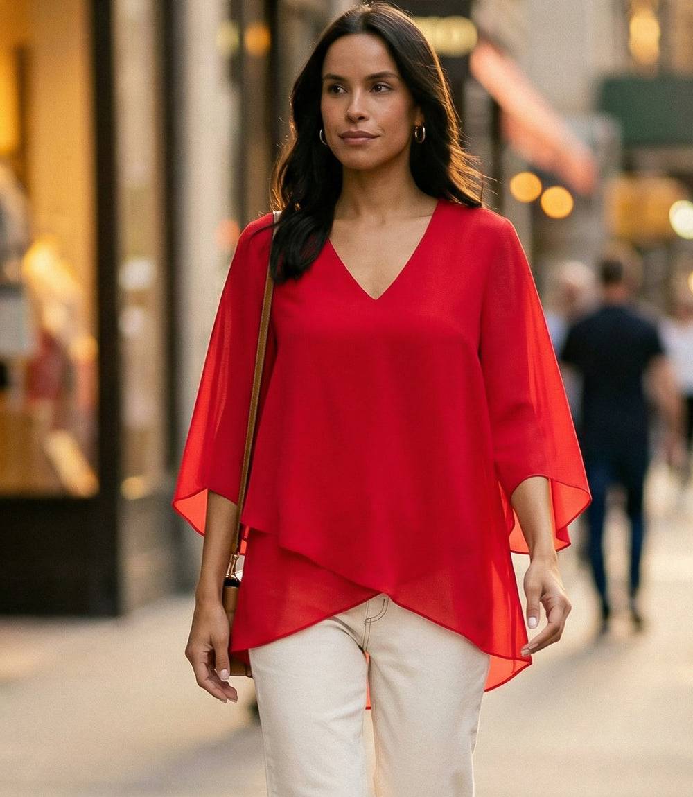 Bracelet Sleeve Asymmetric Top