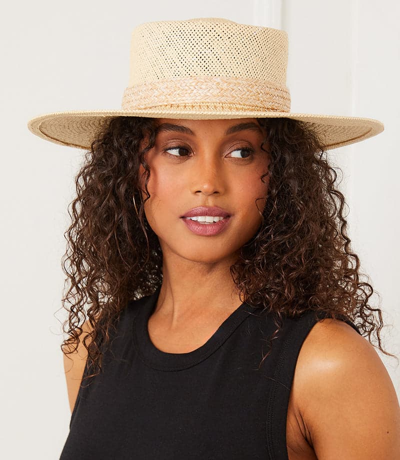 Braided Boater Hat