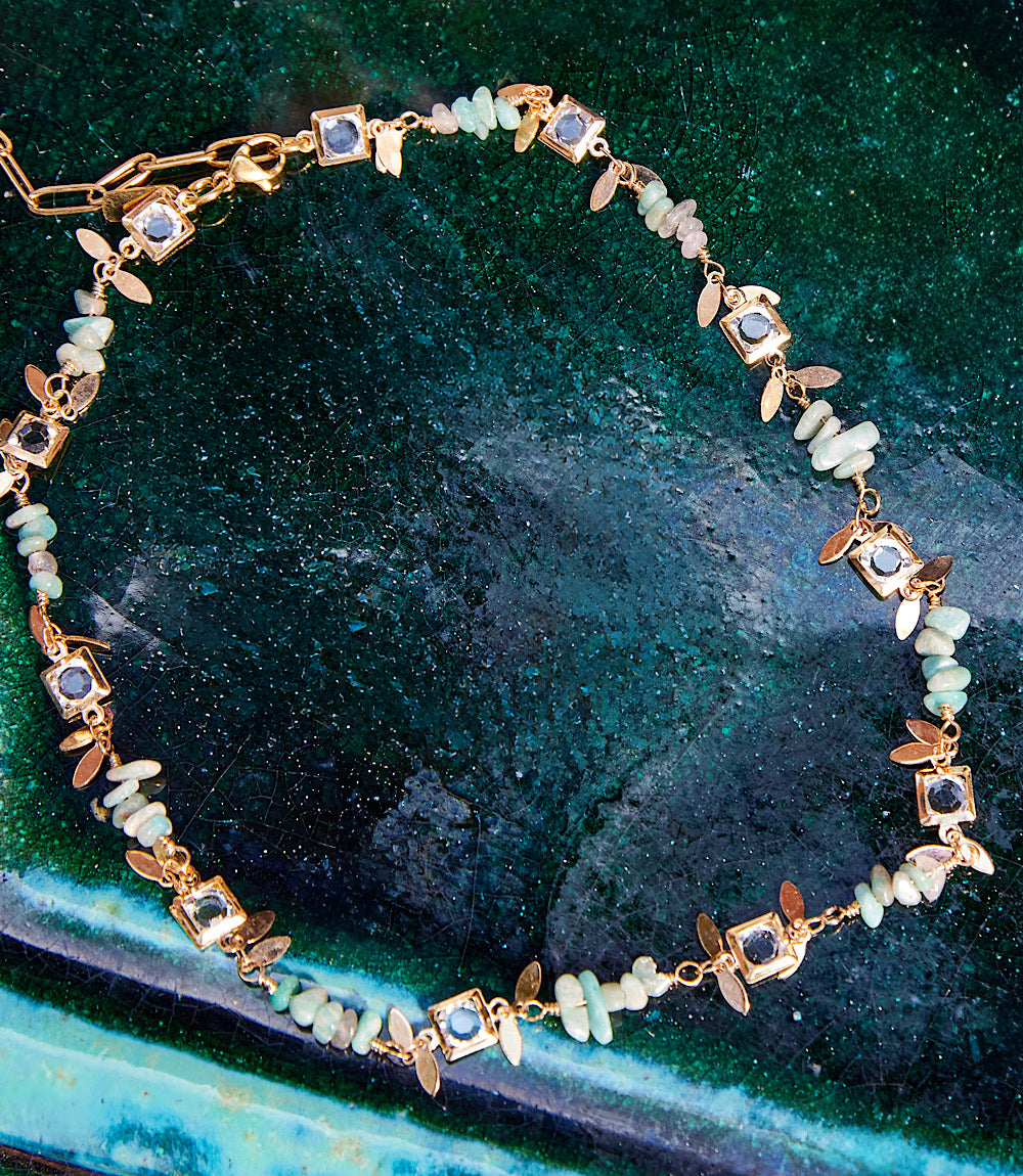 Crystal And Gemstone Necklace