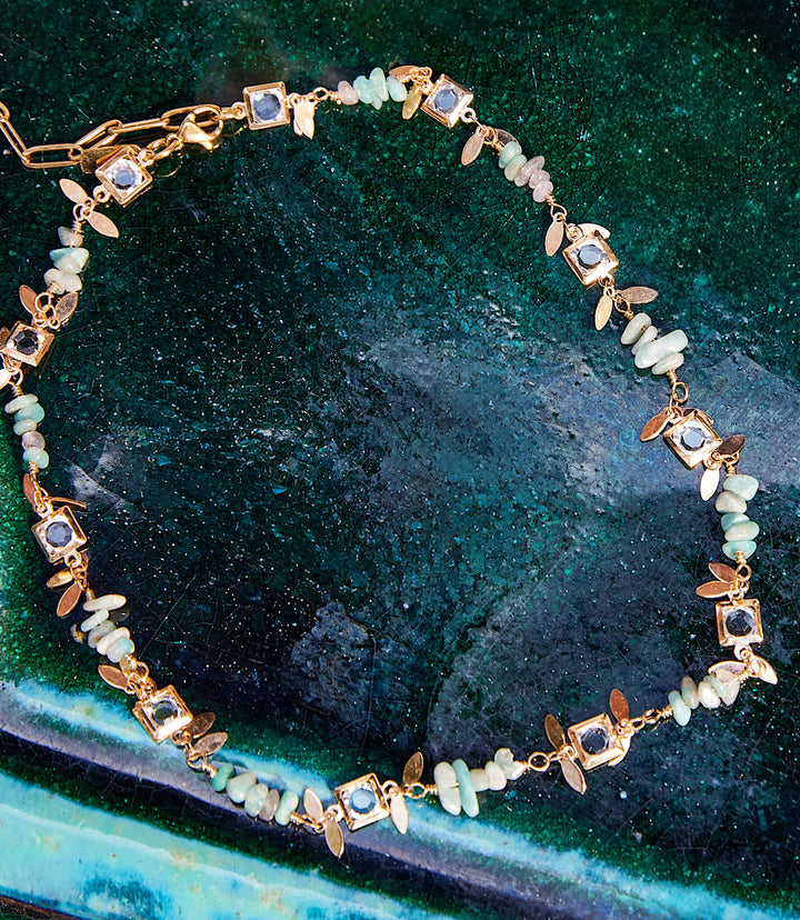 Crystal And Gemstone Necklace