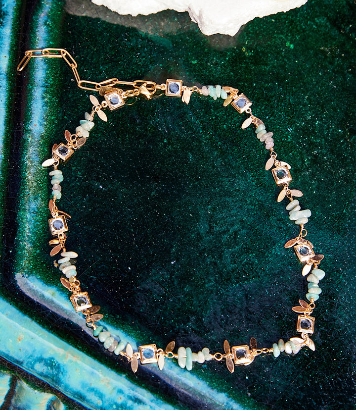 Crystal And Gemstone Necklace