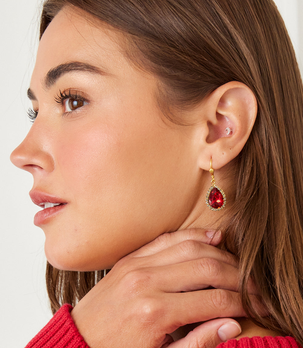 Teardrop Crystal Earrings