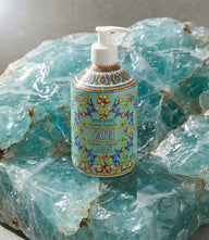 Capri liquid hand soap bottle with floral fragrance and aloe vera ingredients