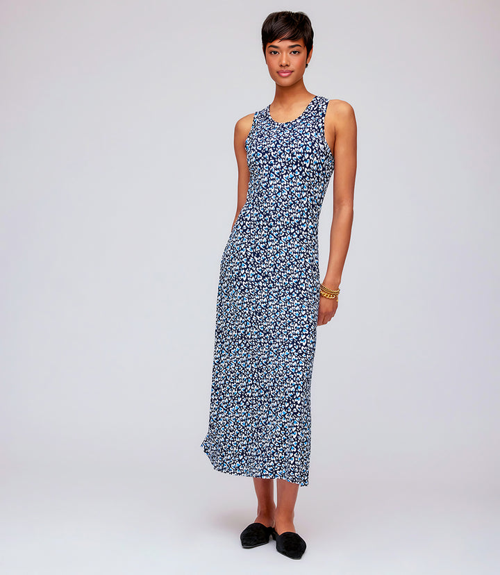 Sleeveless Side Slit Midi Dress