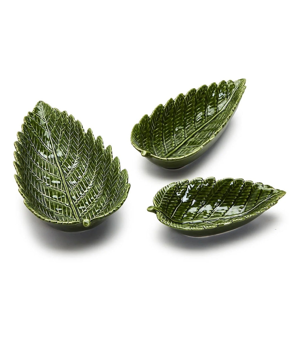 Fern Leaf Plates, Set Of 3