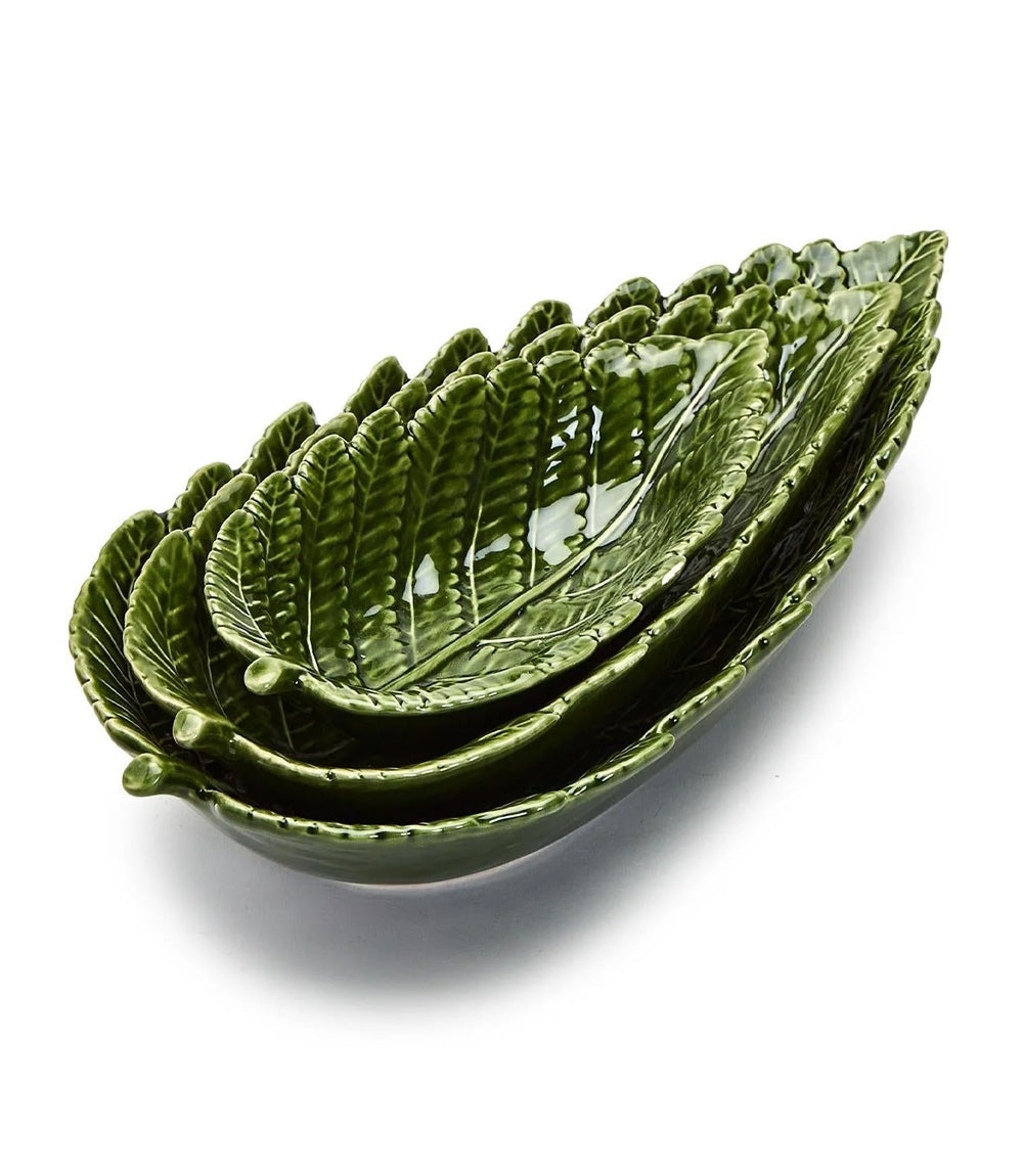 Fern Leaf Plates, Set Of 3