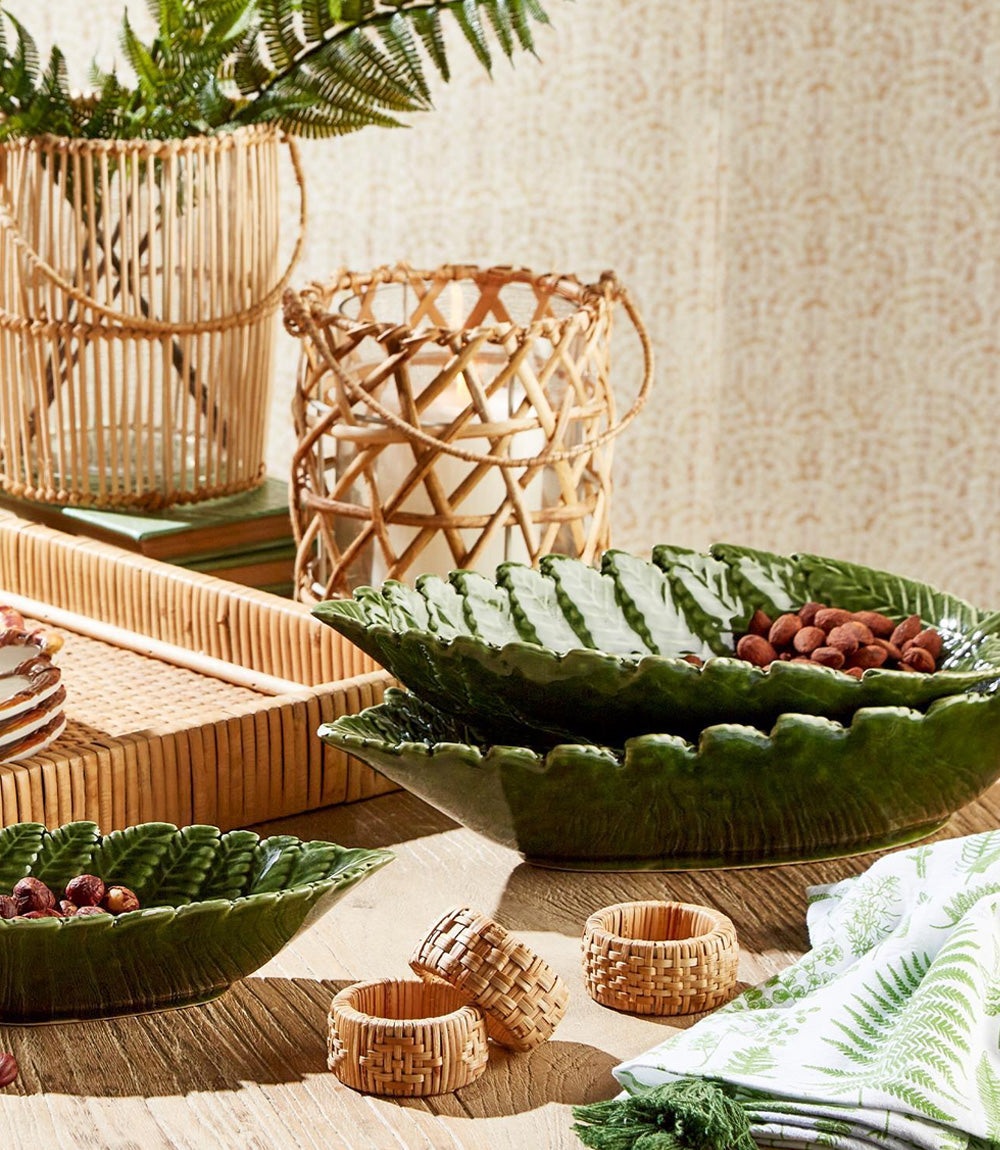 Fern Leaf Plates, Set Of 3