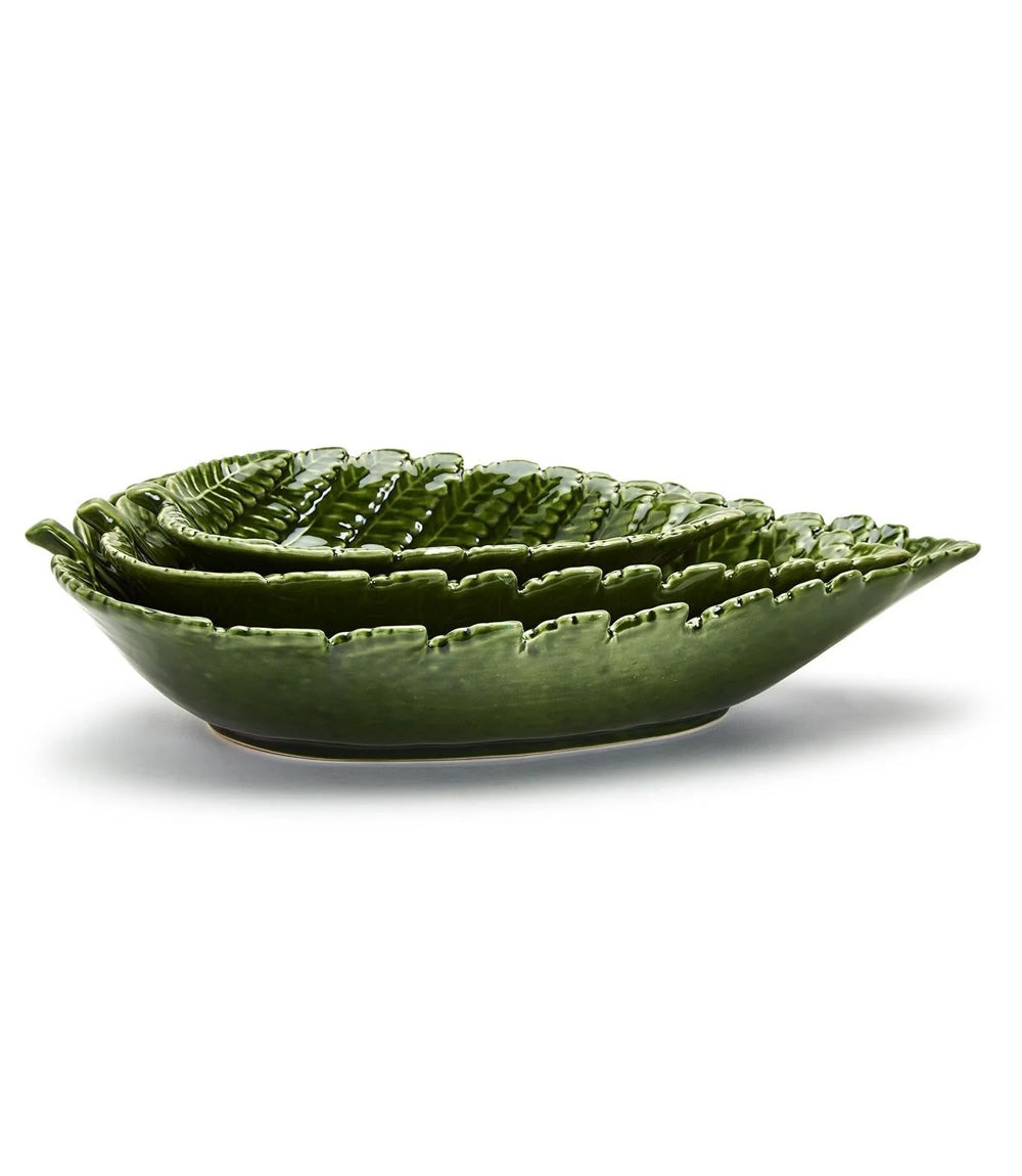 Fern Leaf Plates, Set Of 3