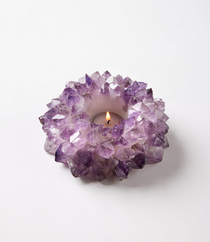 Large Crystal Candleholder