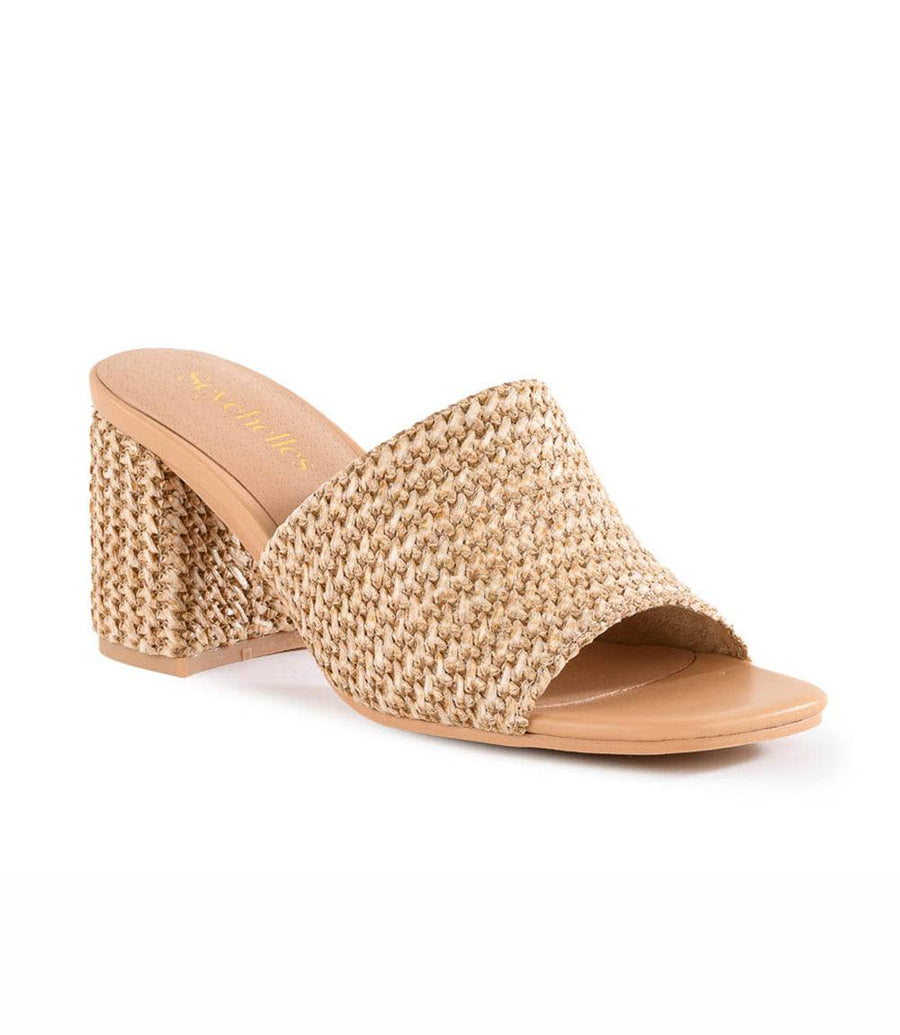 Seychelles Rafia Slides Seychelles Adapt Raffia Heel Sandals - Stylish Woven Heel Shoes – Karen ...