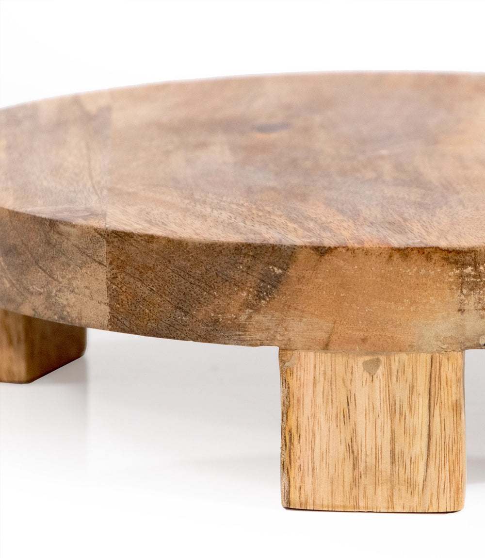 Footed Round Charcuterie Board