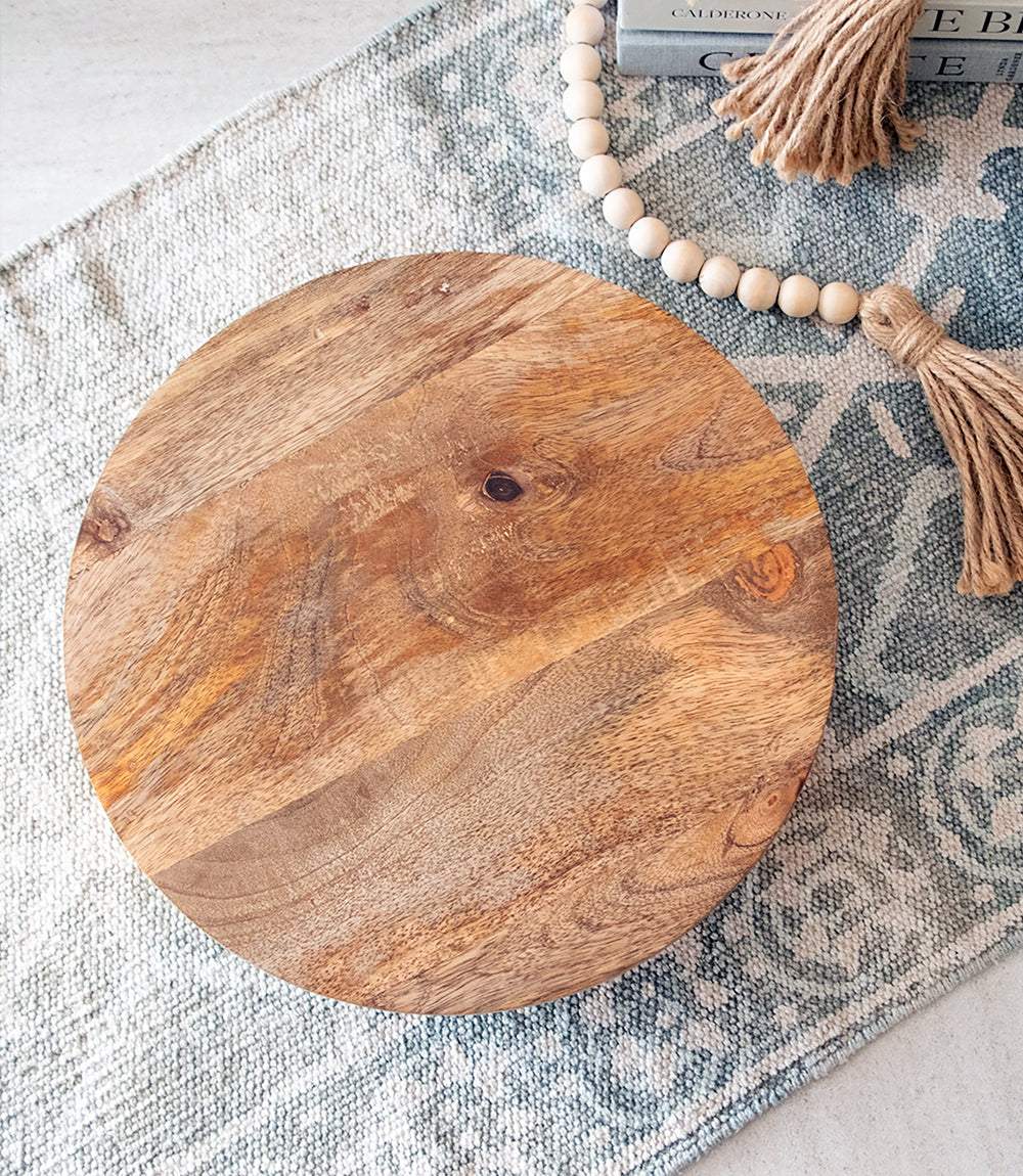 Footed Round Charcuterie Board