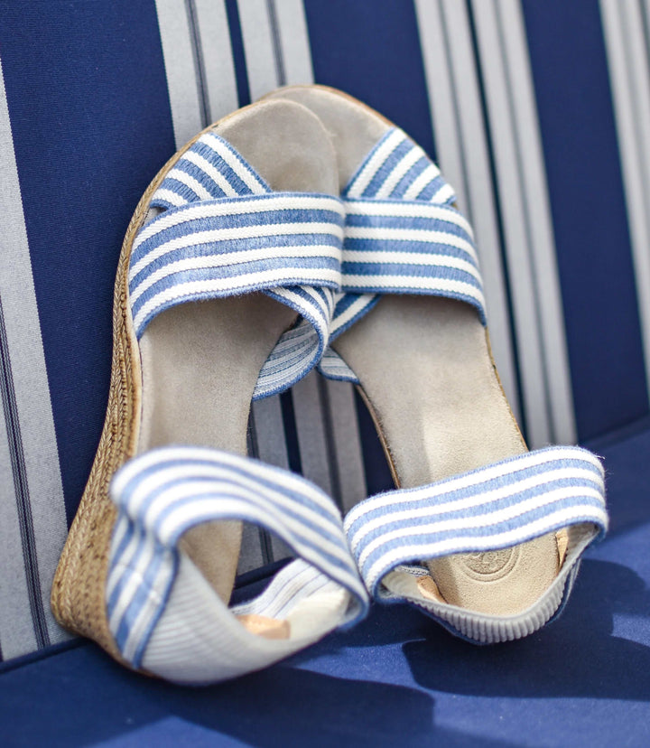 Cannon Espadrille Wedge Linen Sandals