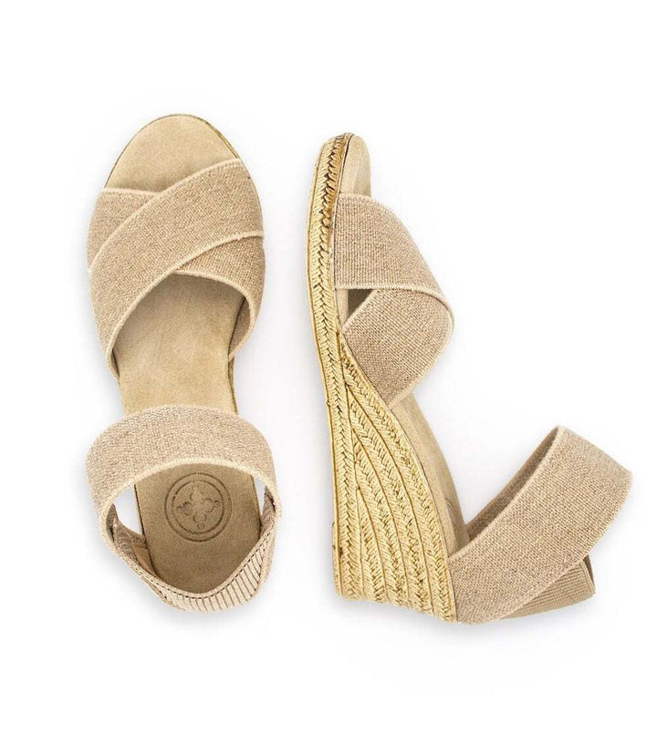 Cannon Espadrille Wedge Linen Sandals