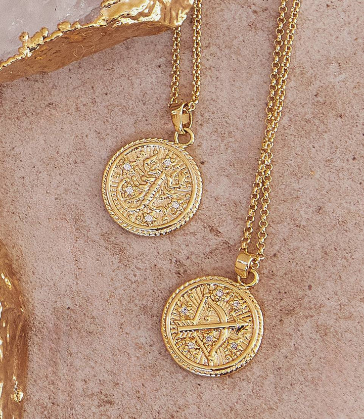 Sagittarius Coin Necklace