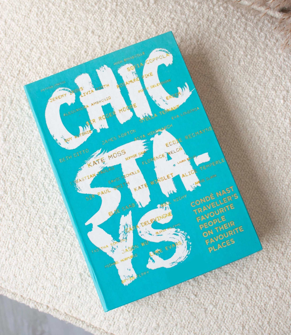 Chic Stays book featuring luxurious family retreat travel stories and vibrant photography