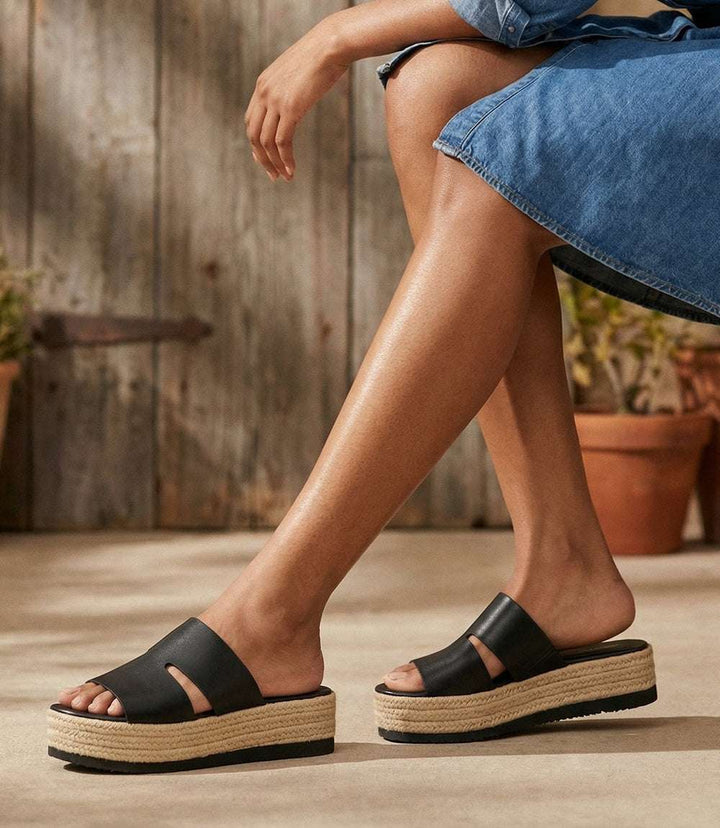 Leather Espadrille Sandals