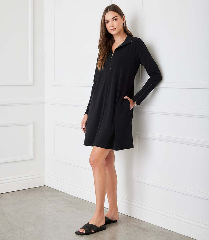 Petite Size Zip-Up Travel Dress