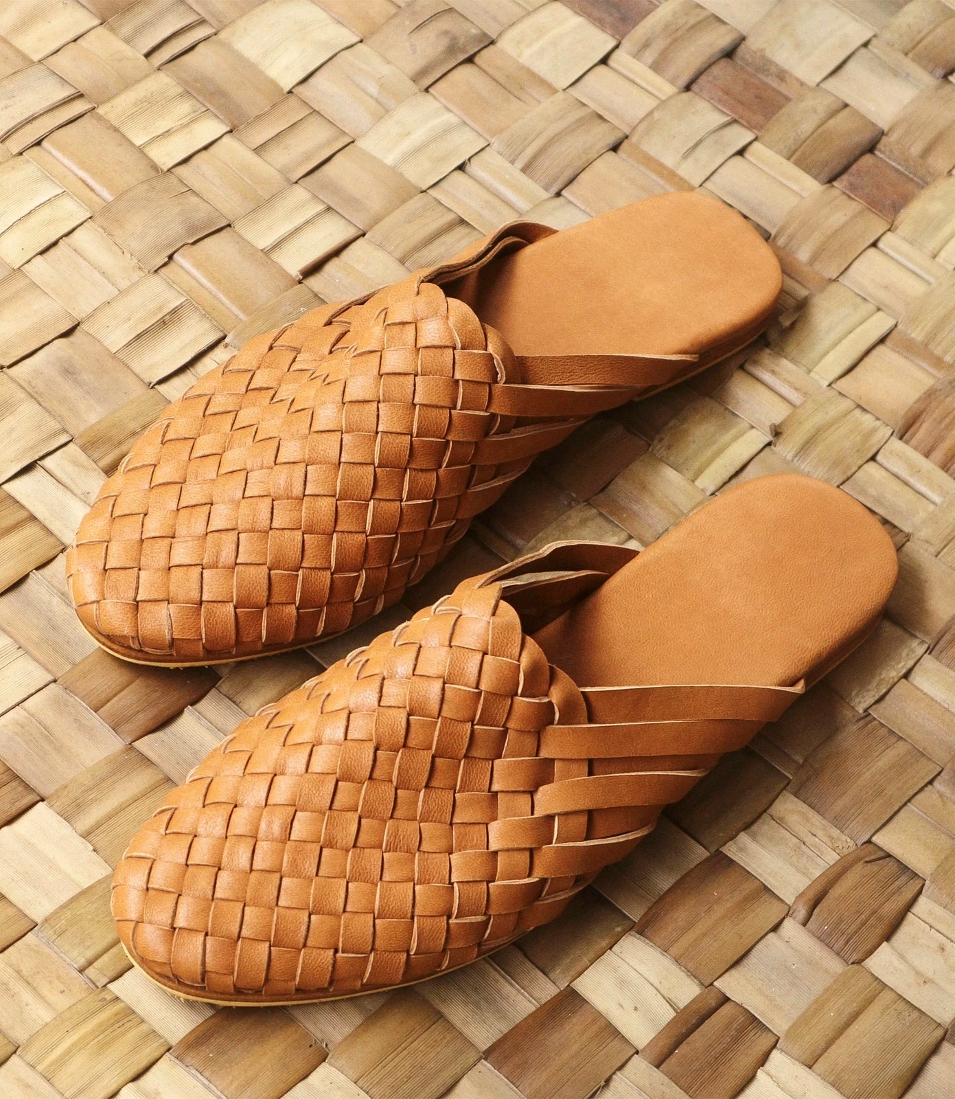 Camel Braided Leather Mules | Karen Kane