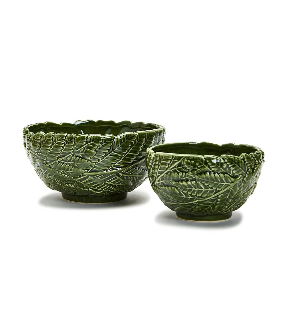 Fern Leaf Bowls, Set Of 2