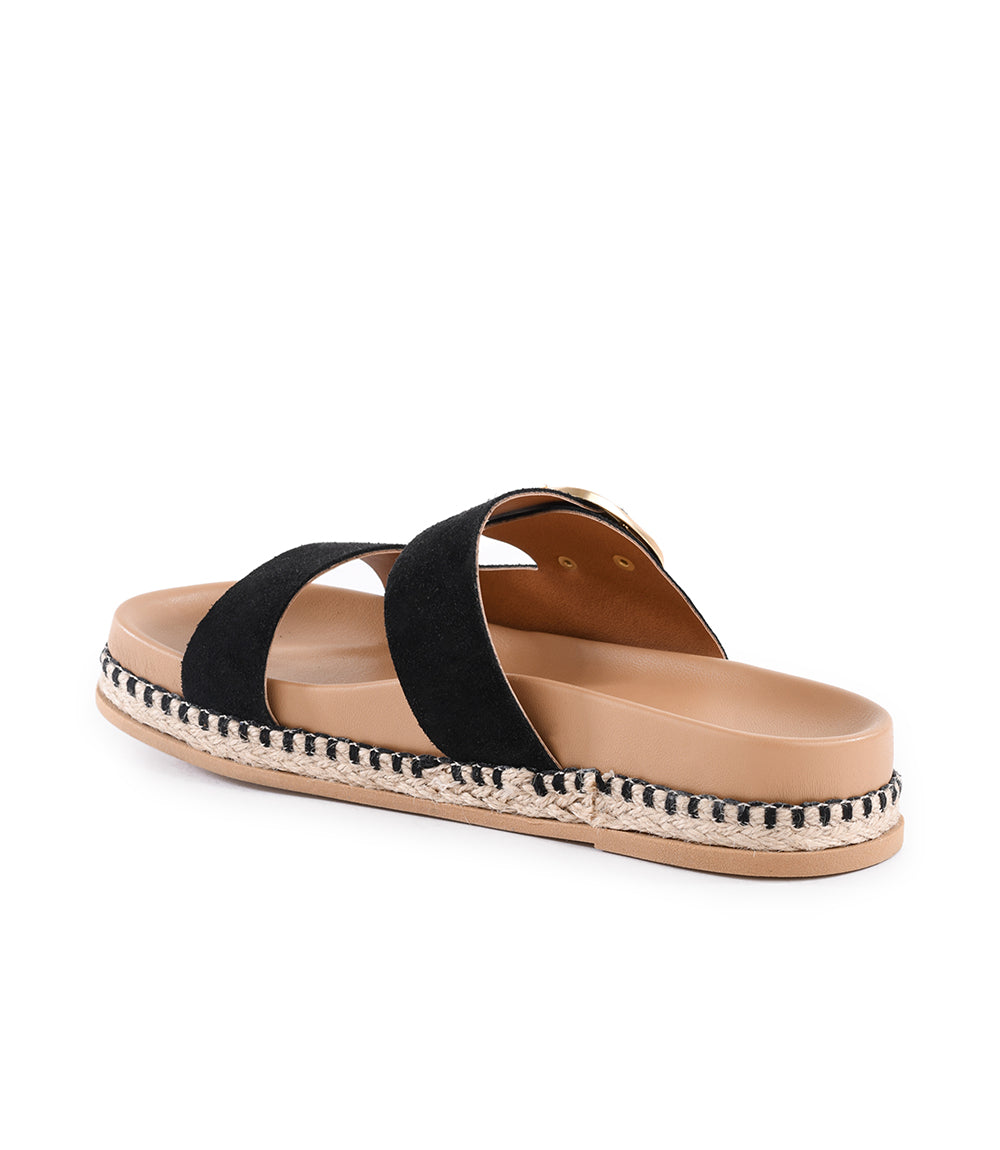 Getaway Buckle Slip On Sandals