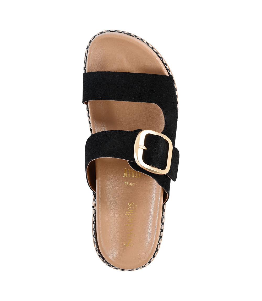 Getaway Buckle Slip On Sandals