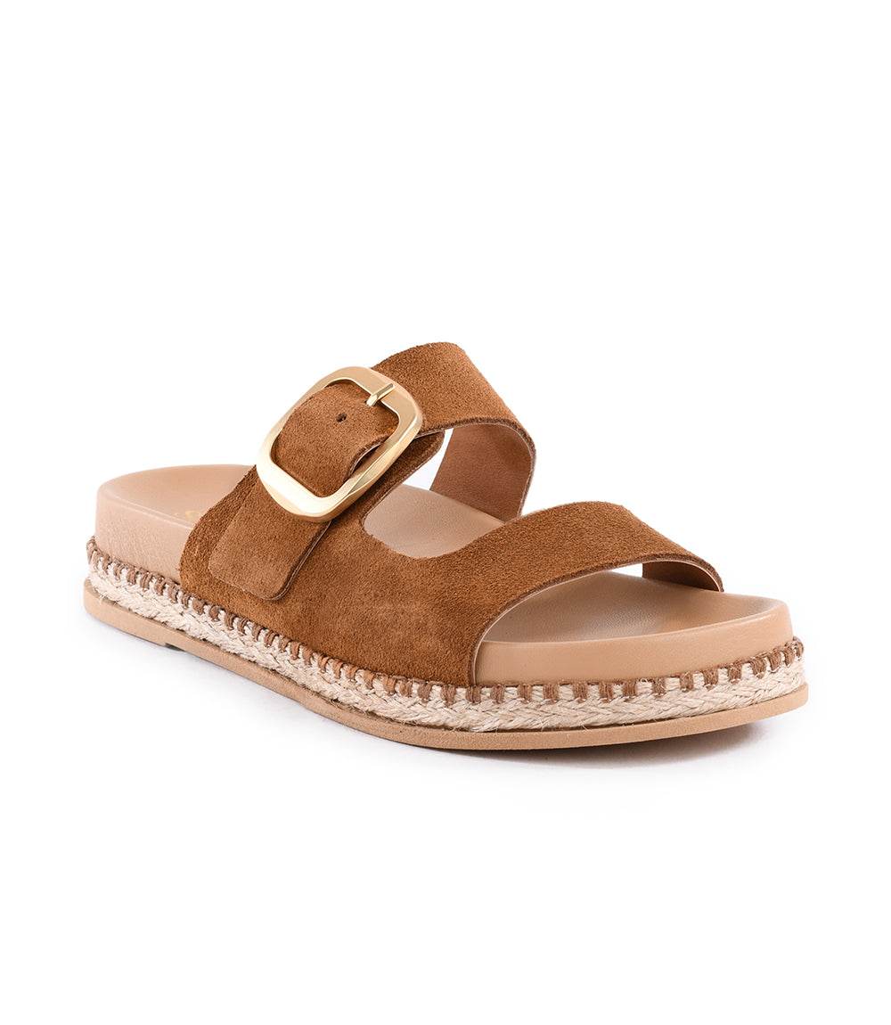Getaway Buckle Slip On Sandals