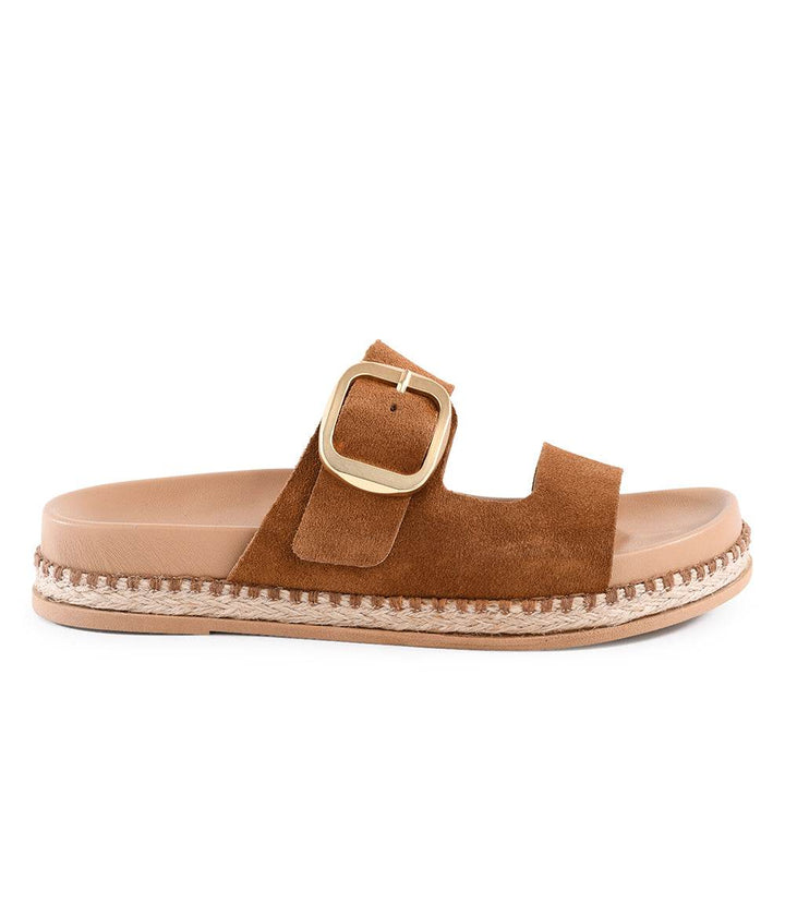 Getaway Buckle Slip On Sandals