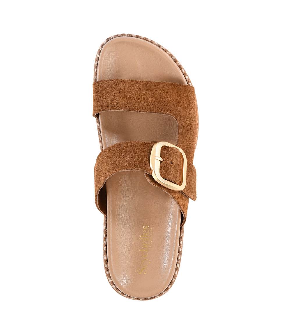 Getaway Buckle Slip On Sandals